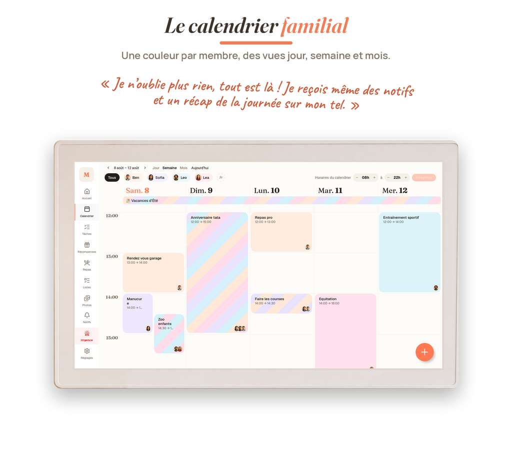 MyLumo - le calendrier familial