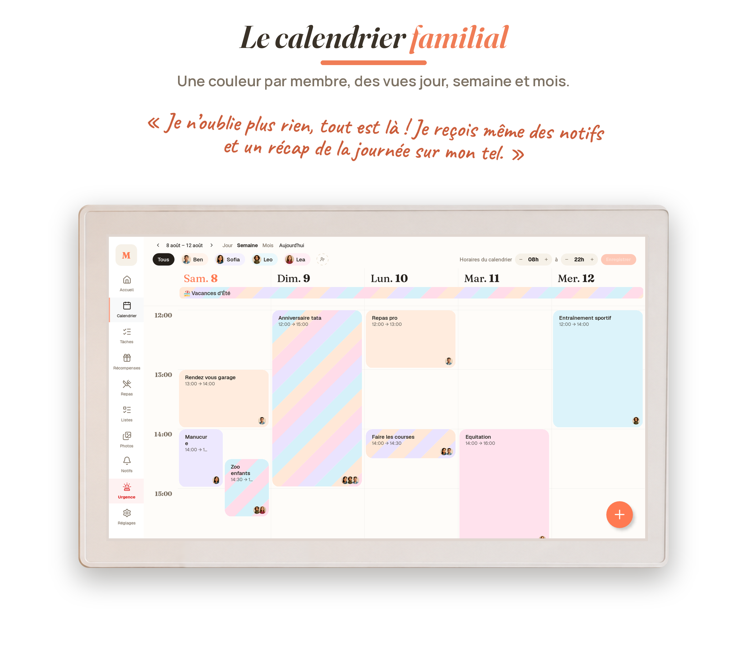 MyLumo - le calendrier familial