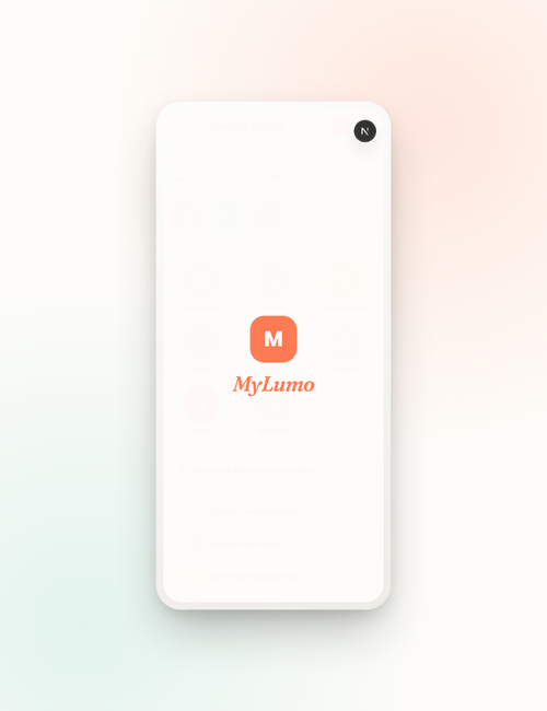 Vue d'ensemble — écran mobile MyLumo